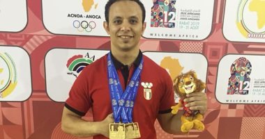 أحمد سعد يتوج بـ 3 ذهبيات فى رفع الأثقال بالألعاب الأفريقية