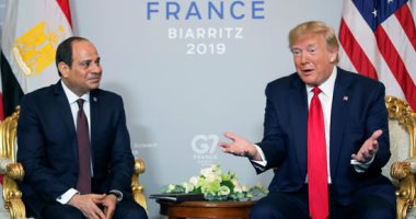 السيسي عبر تويتر: سعدت بلقاء الرئيس دونالد ترامب