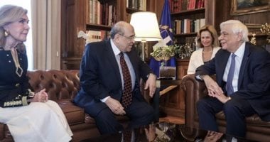 الرئيس اليونانى خلال استقبال الدكتور مصطفى الفقى: السيسى يقود التنمية المتواصلة