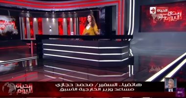 ملفات هامة على طاولة "الحياة اليوم".. سفير اليابان بالقاهرة: السيسي أول رئيس مصرى يشارك بقمة التيكاد وسيتحدث نيابة عن إفريقيا ونتوقع منه دورا هاما.. و "حجازى": الرئيس يسعى لشراكات اقتصادية وإستراتيجية