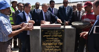 رئيس مياه القليوبية يضع حجر أساس توسعات محطة صرف كفر مويس بـ32 مليون جنيه