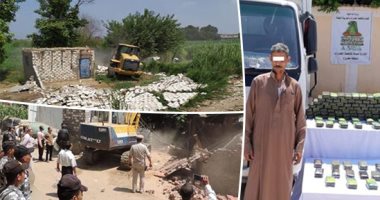الشرطة تنتفض ضد الخارجين على القانون.. الإطاحة بتعديات أملاك الدولة والزراعات.. تنفيذ محاضر التعدي بالمحافظات.. ضبط 82 بندقية وإحباط تهريب 1000 طربة حشيش بقيمة 6 ملايين جنيه.. وتنفيذ 80 ألف حكم خلال 24 ساعة