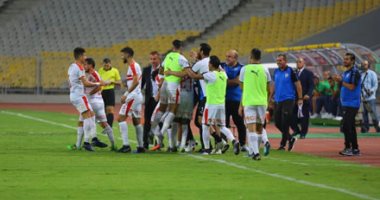 شاهد.. فرحة ميتشو بعد هدف عبد الله جمعة فى المقاصة