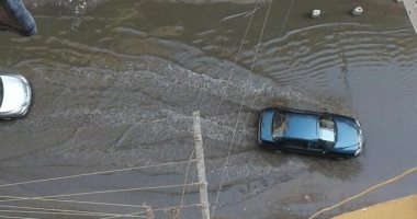 غرق شارع الثلاثيني الجديد فى المريوطية هرم بمياه الصرف الصحي