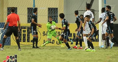 بيراميدز يتقدم بهدف أنطوى على حرس الحدود فى الشوط الأول.. فيديو