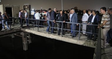 محافظ الجيزة يتفقد محطتى مياه الشرب بإمبابة وجزيرة الدهب