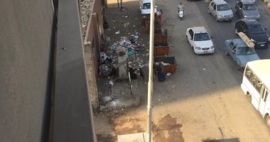 شكوى من تراكم القمامة بشارع البحر الأعظم فى الجيزة