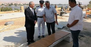 صور.. محافظ الأقصر يتفقد تطوير كورنيش النيل ويؤكد على الإلتزام بالجدول الزمنى للمشروع