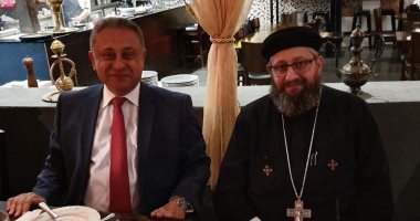 صور.. الكنيسة القبطية فى استراليا تقيم حفل وداع للسفير المصرى