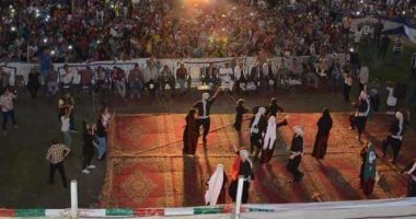 صور .. الدبكة الفلسطينية تشارك فى إفتتاح مهرجان الإسماعيلية للفنون الشعبية