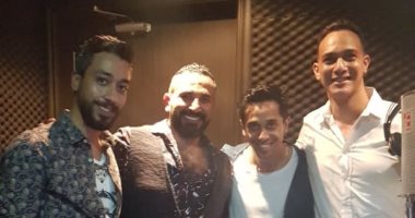 صور..كواليس تسجيل أغنية جديدة لأحمد سعد بعنوان "أنا خايف"