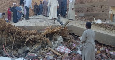 انهيار منزل مكون من 3 طوابق دون خسائر بشرية بأسيوط