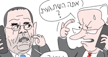 كاريكاتير إسرائيلى يسخر من هجوم نتنياهو على وزير إعلامه "أيوب قرا"
