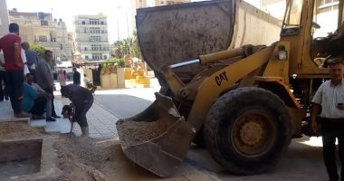 انتهاء أعمال تطوير شارع 26 يوليو بوسط مدينة العريش.. صور