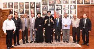 البابا تواضروس يلتقي لجنة تاريخ مدارس الأحد بالكاتدرائية اليوم