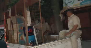 صور.. شرطة المرافق تشن حملة مكبرة لرفع الإشغالات بشوارع طنطا