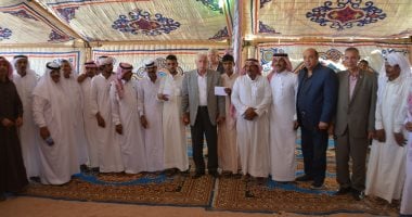 صور.. محافظ جنوب سيناء يحضر عُرسا لإحدى القبائل البدوية بمدينة الطور
