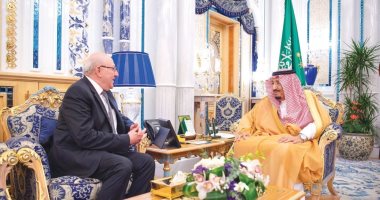 العاهل السعودى يستقبل سفير مصر لوداعه بعد انتهاء فترة عمله بالمملكة