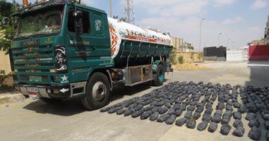 صور..إحباط تهريب 600 كيلو بانجو داخل سيارة من شرق قناة السويس لغربها