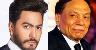 جلسة بين عادل إمام وتامر حسنى تنتهى بالاتفاق على فيلم سينمائى