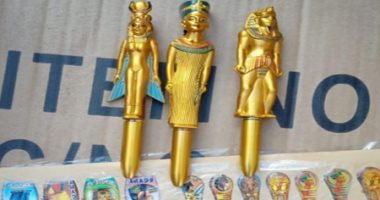 صور..إحباط تهريب 55 طردا بداخلها مصلقات بنقوش فرعونية عبر قناة السويس