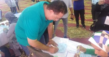 أحمد جلال إبراهيم يُدلى بصوته فى انتخابات واعتماد ميزانية الزمالك