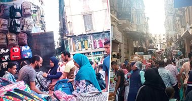 صور.. اليوم السابع فى جولة بسوق الورق بالأسكندرية.. التجار: جشع المستوردين تسبب فى أرتفاع اسعار الشنط المدرسية.. وإقبال من المواطنين على منافذ وزارة الداخلية بسبب انخفاض اسعارها