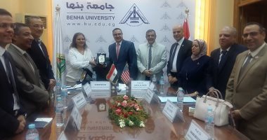 رئيس جامعة بنها يبحث سبل التعاون مع المعهد الدولى للتعليم IIE الأمريكى
