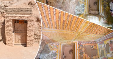وزير الآثار والسفير الأمريكى ومحافظ الأقصر يشهدون ترميم مقبرتى "نياي" و"رع يا" بجبانة ذراع أبو النجا.. الترميمات تمت بالتعاون بين المرممين المصريين ومركز البحوث الأمريكى.. وإظهار النقوش بعد تعرض المقابر للتخريب