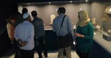 صور.. بعد الأسبوع الأول من افتتاحه.. طلاب الغربية يتوافدون على متحف طنطا