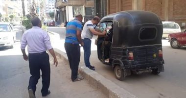 ضبط 14 توك توك بدون ترخيص فى حملة مرورية بمدينة ميت غمر