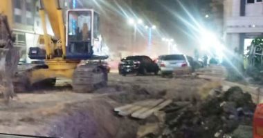أعمال حفر بطيئة بآخر شارع النادى.. شكوى "كريم" من طنطا بالغربية
