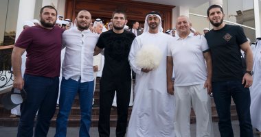 حبيب نورمحمدوف في ضيافة محمد بن زايد بأبوظبي.. صور