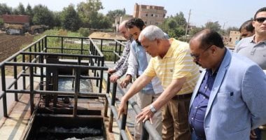 محافظ المنوفية يتفقد محطة مياه صنصفط ويوجه بحل مشكلة محابس الغسيل بالقرية