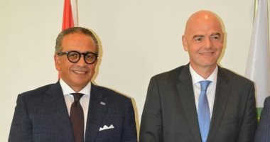 عمرو الجناينى يلتقى انفانتينو لمناقشة تطورات عمل اللجنة الخماسية باتحاد الكرة