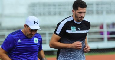 محمود وادى يتدرب منفرداً فى تدريبات المصرى بزنجبار
