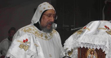 الأنبا إرميا يترأس قداس عيد النيروز فى كنيسة القيامة بالمركز الثقافى الأرثوذكسى