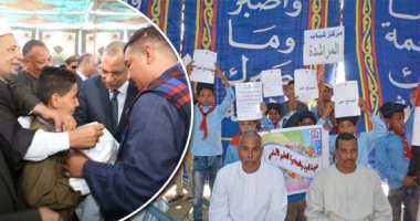 صور.. أطفال يحملون الأكفان لإنهاء خصومات الثأر بقنا.. تسلم الطفل "القودة" يعنى عدم تحريضه على الدم فى المستقبل.. رئيس لجنة المصالحات: النساء تدفع أبناءها للقتل أخذا للثأر.. وتسليم الكفن لابن القتيل ينهى الخصومة