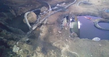 غرق شارع طومانباى فى سراى القبة بمياه الصرف.. وتحذير من حدوث ماس كهربائى