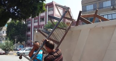 صور.. حملات لرفع تراكمات القمامة والإشغالات بالغربية وبنى سويف