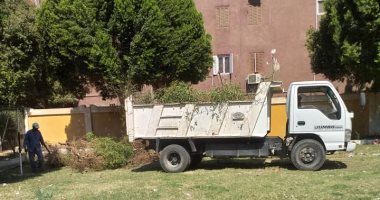 صور.. تجميل المدارس ودهان مدخل مدينة البياضية بالأقصر بلون موحد