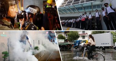أحداث العالم هذا الأسبوع × 100 صورة.. ترامب وميلانيا يقفان دقيقة حدادا على ضحايا 11 سبتمبر فى ذكراهم الـ18.. إندونيسيا تشيع جثمان رئيسها الأسبق يوسف حبيبى بجنازة رسمية..وتفريق المحتجين فى هونج كونج بقنابل الغاز