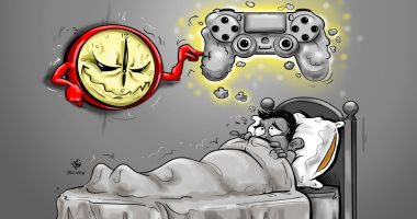 كاريكاتير الصحف البحرينية.. نام بدرى علشان بكرة مدرسة