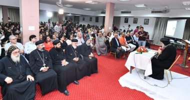 البابا تواضروس يحاضر فى مؤتمر الأسر الجامعية بوادى النطرون