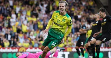 نورويتش يتفوق على مانشستر سيتي 2 - 1 فى الشوط الأول.. فيديو 