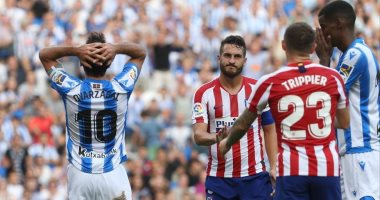 أتلتيكو مدريد يسقط بثنائية أمام سوسيداد فى الدوري الإسباني.. فيديو