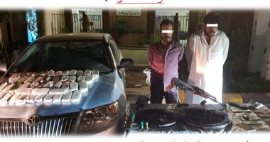 ضبط عاطلين بحوزتهم 119 طربة حشيش وكيلو أفيون بالقليوبية