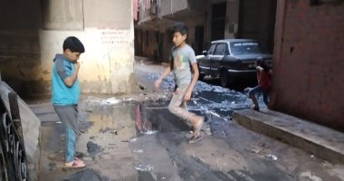شكوى من غرق شوارع أم بيومى بمياه الصرف الصحى بشبرا الخيمة
