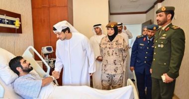 منصور بن زايد للمصابين : أنتم نماذج فخر وستذكر الأجيال القادمة تضحياتكم