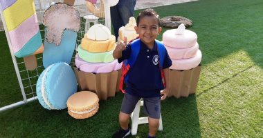 أول يوم مدرسة.. زين العابدين يبدأ رحلته لمرحلة KG2